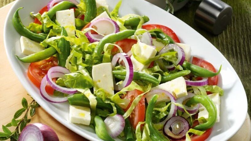 salada de legumes para aumentar a potência