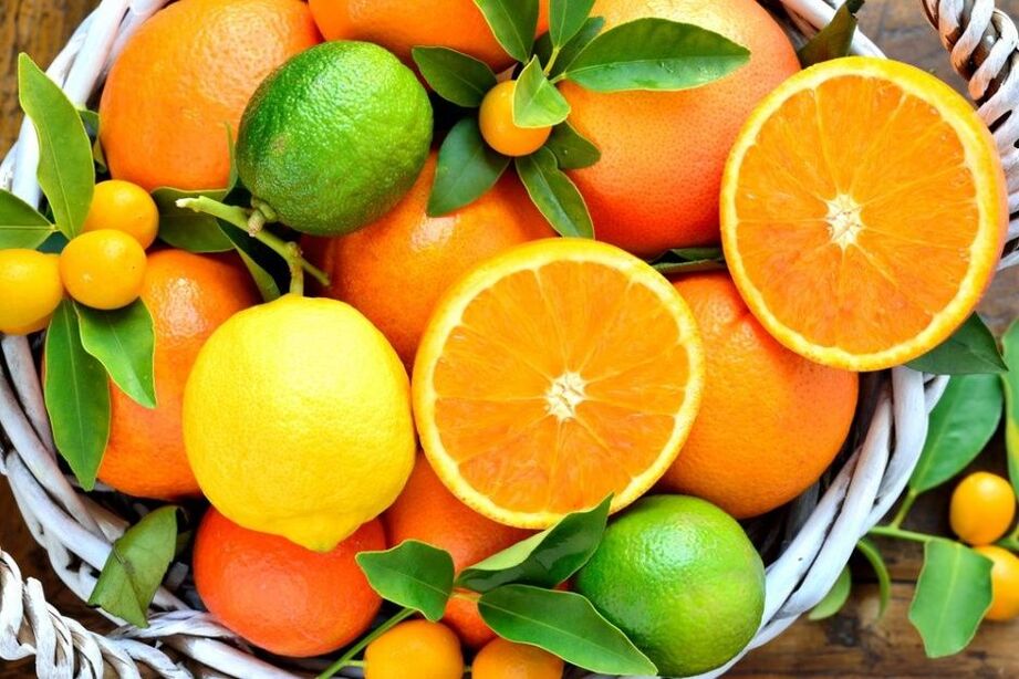 laranjas e limões para potência