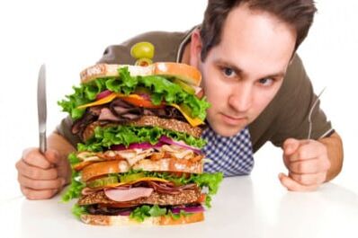 O aumento do apetite é um possível efeito colateral da terapia hormonal