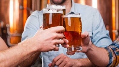 O efeito de bebidas alcoólicas na potência
